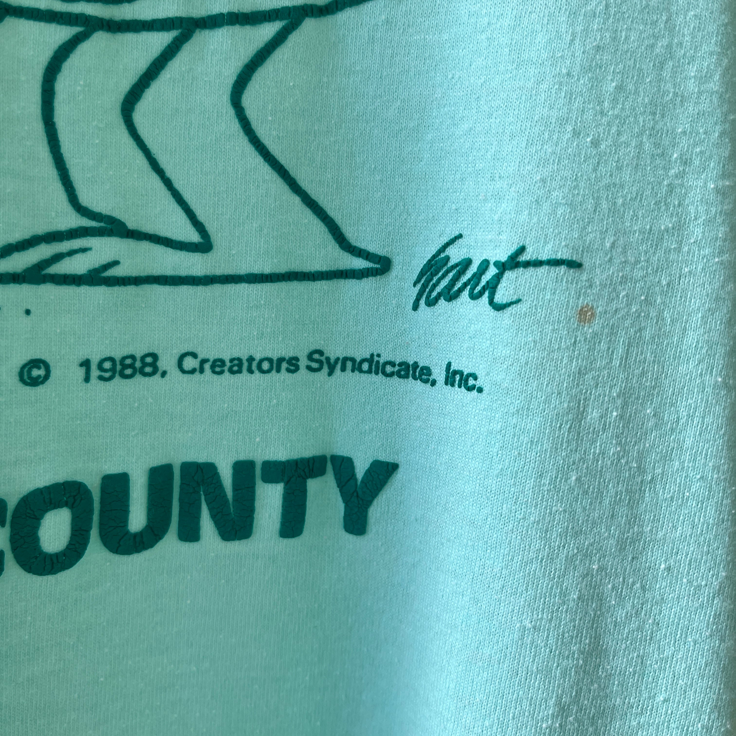 1988 BAGSAI Broome County Softball T Shirt