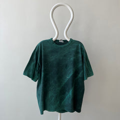 1980s/90s Green and Black Acid Wash T-Shirt - Awesome Fit