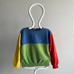 1980s Made in Italy - Le Club - Color Block Sweatshirt