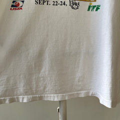 1995 Davis Cup Tennis USA vs Sweden T Shirt