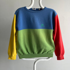 1980s Made in Italy - Le Club - Color Block Sweatshirt