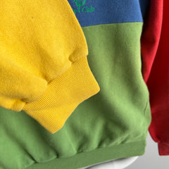 1980s Made in Italy - Le Club - Color Block Sweatshirt