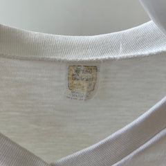 1970s Camp Arcadia V Neck T Shirt - Velva Sheen Alert!