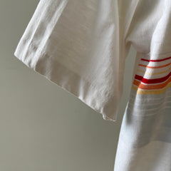 1970s Camp Arcadia V Neck T Shirt - Velva Sheen Alert!