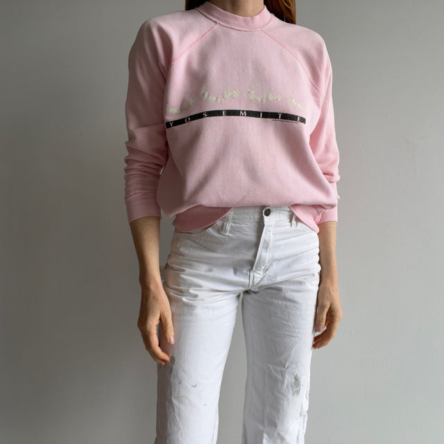 1984 Yosemite Pale Pink Raglan Sweatshirt