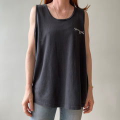 1980s Faded Black Spalding Tank Top