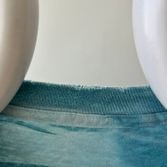 1990s Striped Tie Dye T-Shirt - !!!