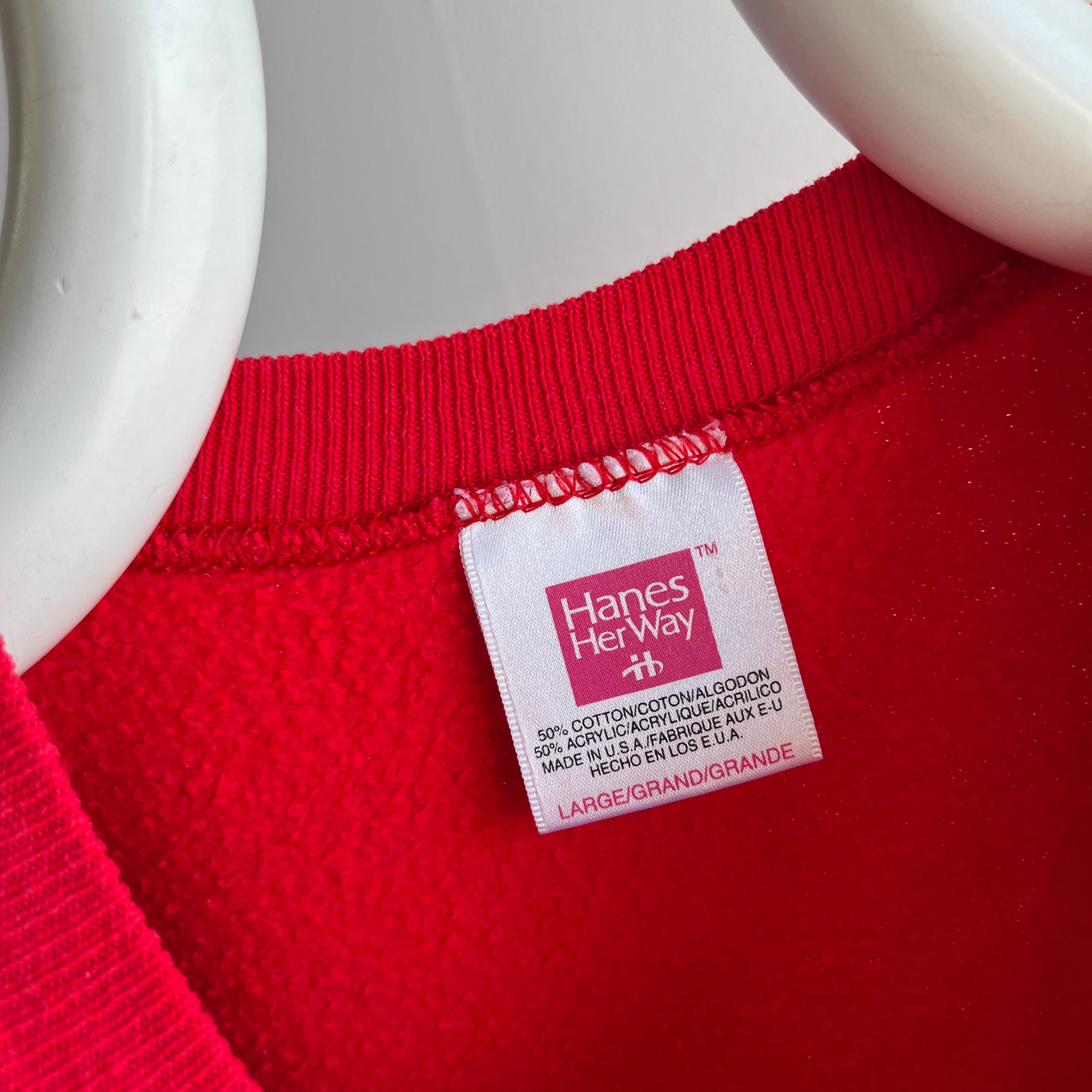 1980/90s 80s Eighties Red Raglan by HHW