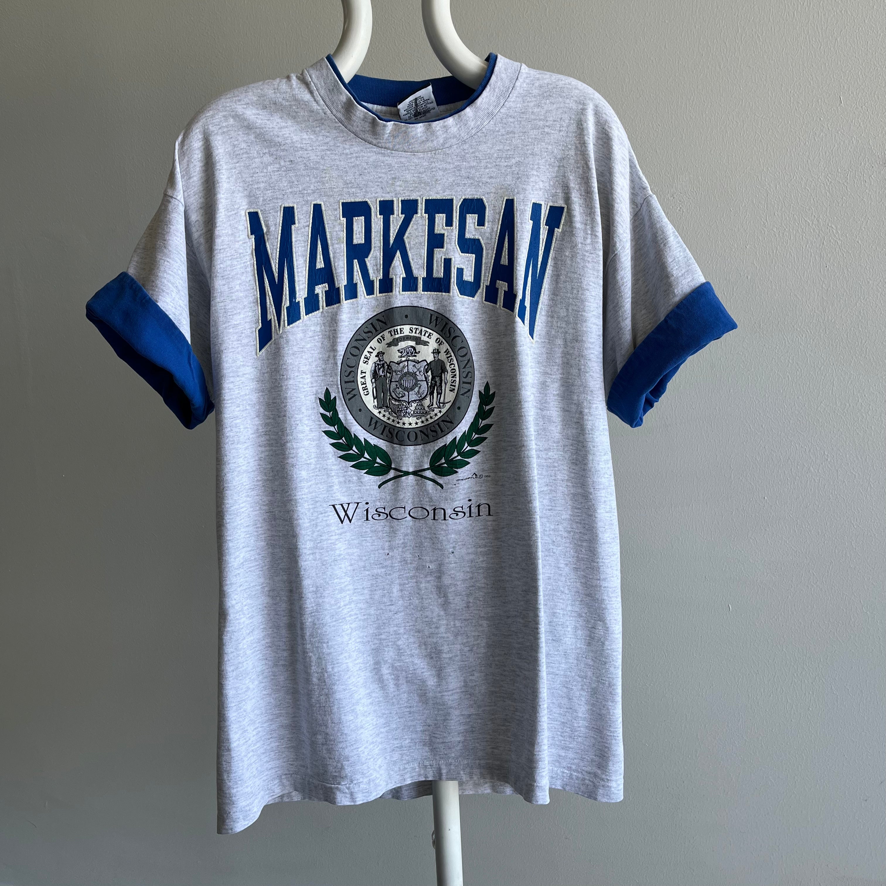 1980s Markensan Wisconsin Two Toned T-Shirt