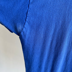 1990s USA Made Calvin Klein Dodger Blue Soft and Slouchy T-Shirt