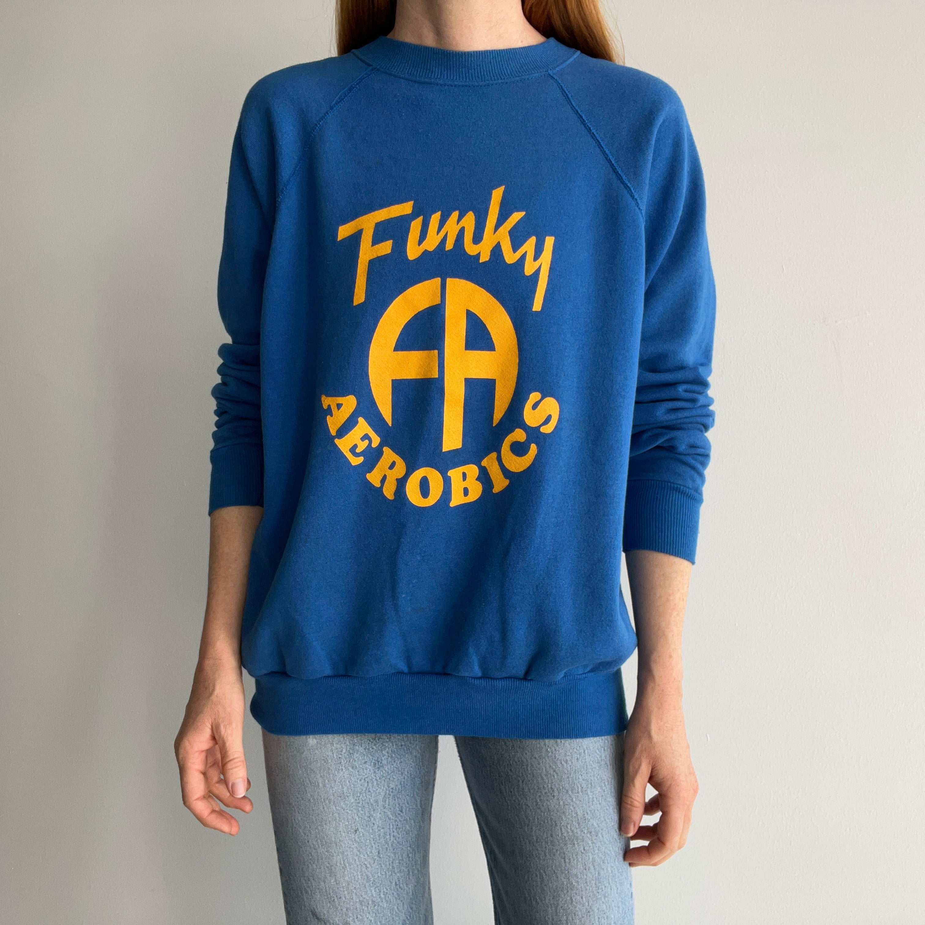 1980s Funky Aerobics Sweatshirt - !!!!