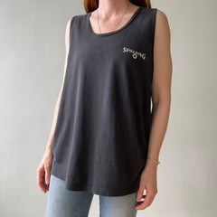 1980s Faded Black Spalding Tank Top