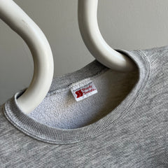 1980s Dreamy Bassett Walker Sturdy Sweats Blank Gray Sweatshirt