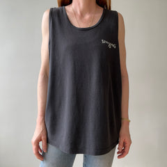 1980s Faded Black Spalding Tank Top