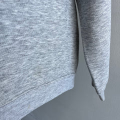 1980s Dreamy Bassett Walker Sturdy Sweats Blank Gray Sweatshirt