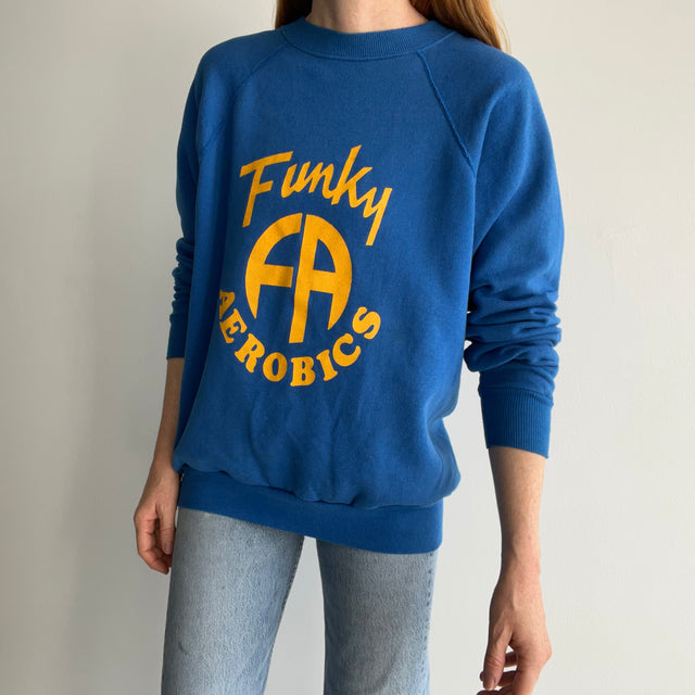 1980s Funky Aerobics Sweatshirt - !!!!