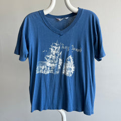 1970s Key West V-Neck Tourist T-Shirt