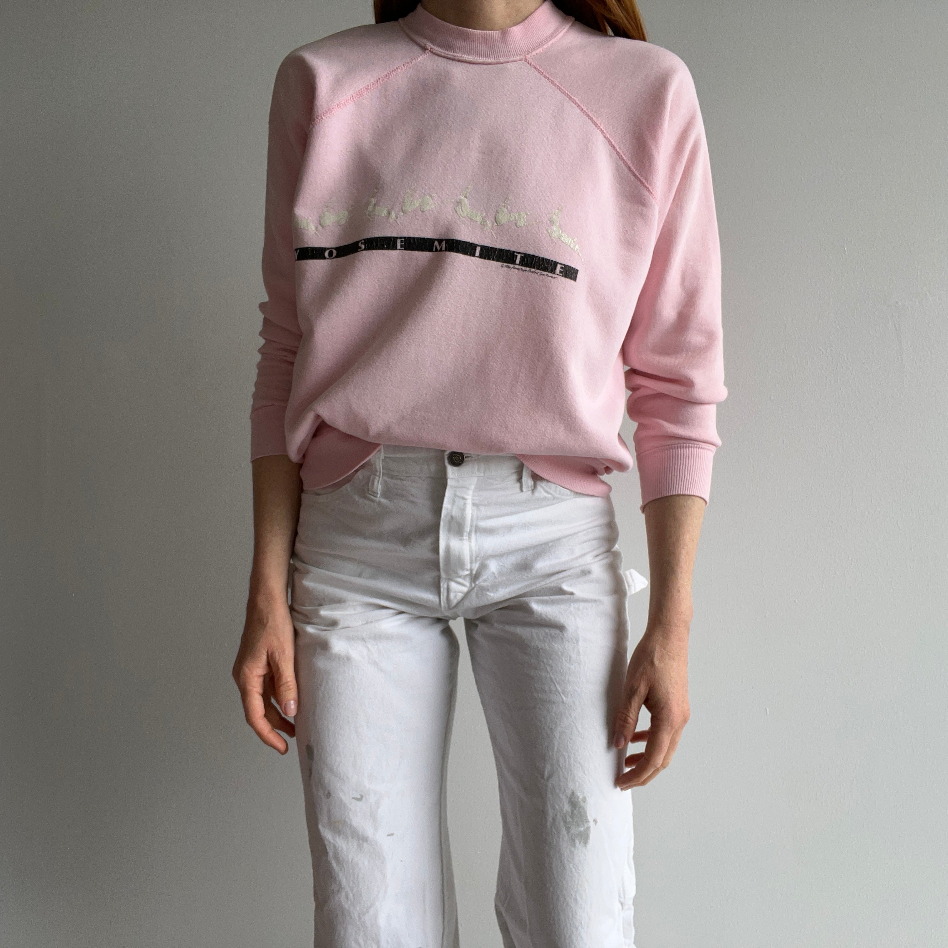 1984 Yosemite Pale Pink Raglan Sweatshirt