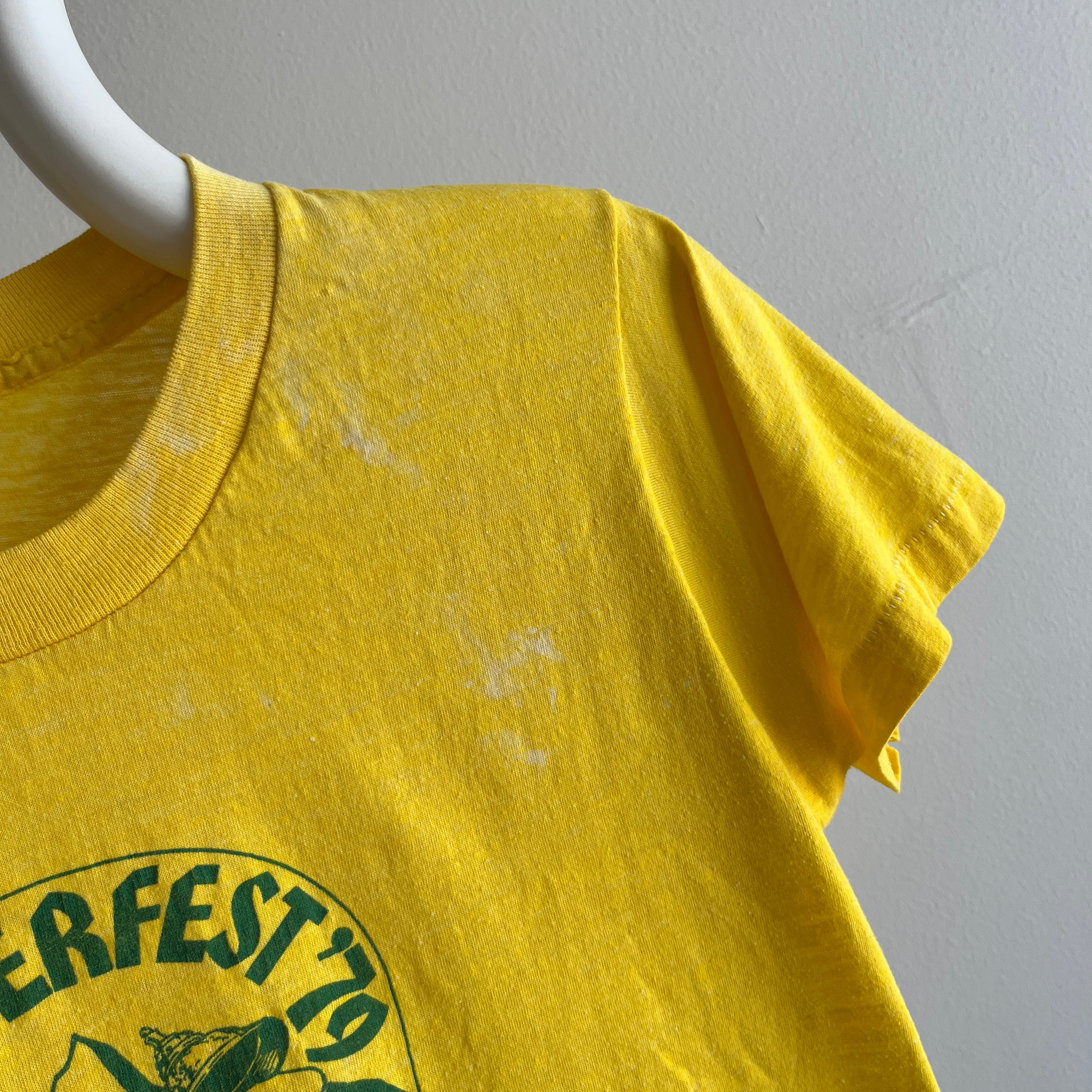 1979 Oktoberfest '79 Bleach Stained Smaller T-Shirt