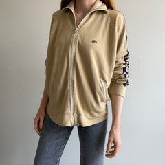 1970/80s Izod Slouchy Zip Up Mock Neck Tracksuit Sweatshirt