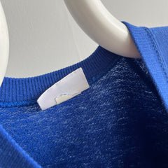 1980s Luxuriously Soft Bassett Walker Blue Warm Up Sweatshirt