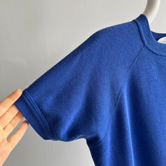 1980s Luxuriously Soft Bassett Walker Blue Warm Up Sweatshirt