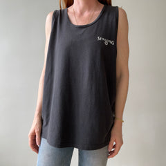 1980s Faded Black Spalding Tank Top
