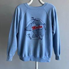 1980s Rome, Tokyo, Moscow, Paris, Morton (pop 1,036) Funny Tourist Sweatshirt