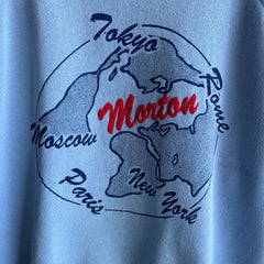1980s Rome, Tokyo, Moscow, Paris, Morton (pop 1,036) Funny Tourist Sweatshirt