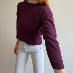 1990s Hanes Burgundy/Purple Blank Raglan