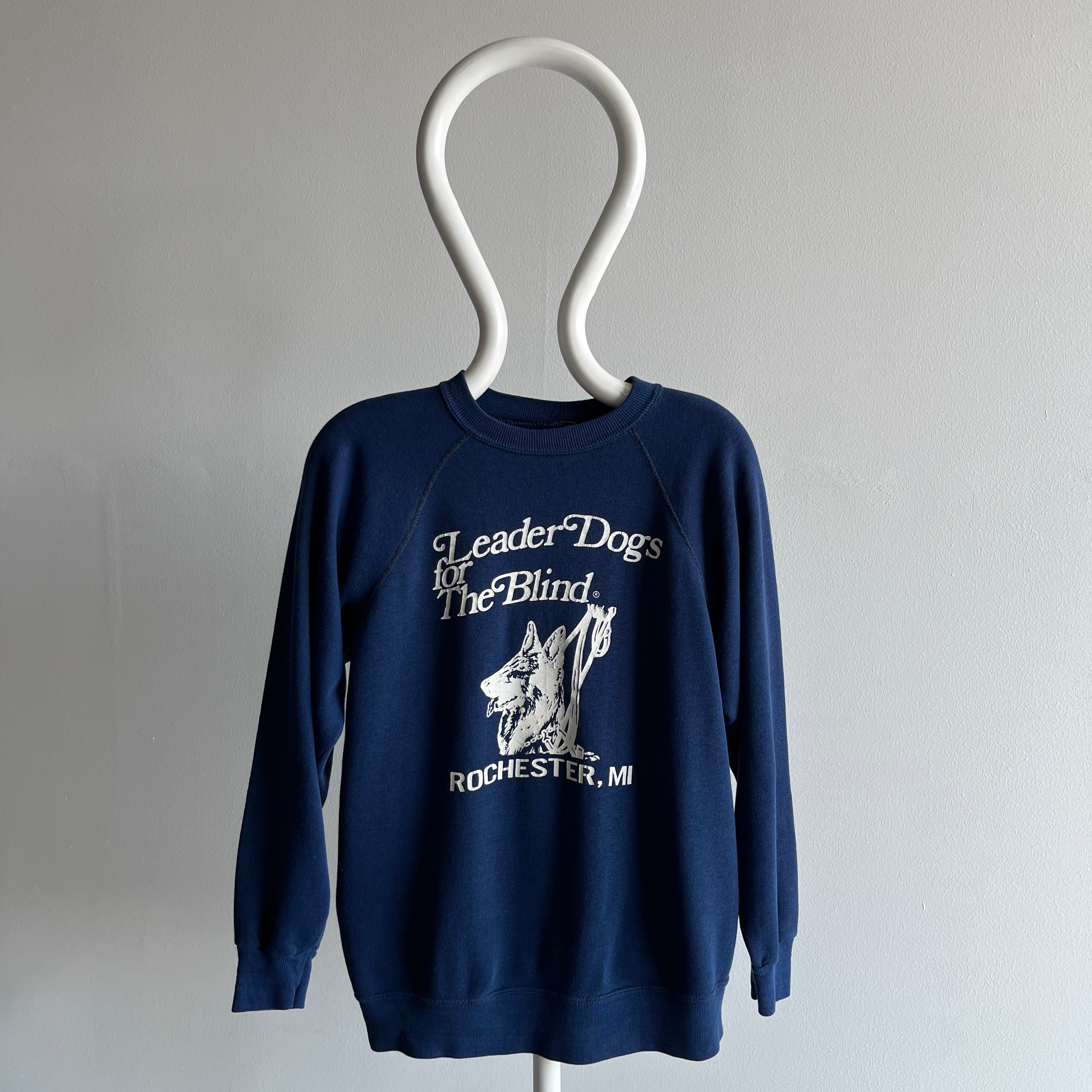 1980s Leader Dogs for the Blind Rochester, MI Sweatshirt - OMG