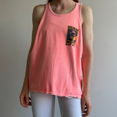 1980s Faded Neon Quasi Moto Surf Gear on a Crazy Shirts Tank