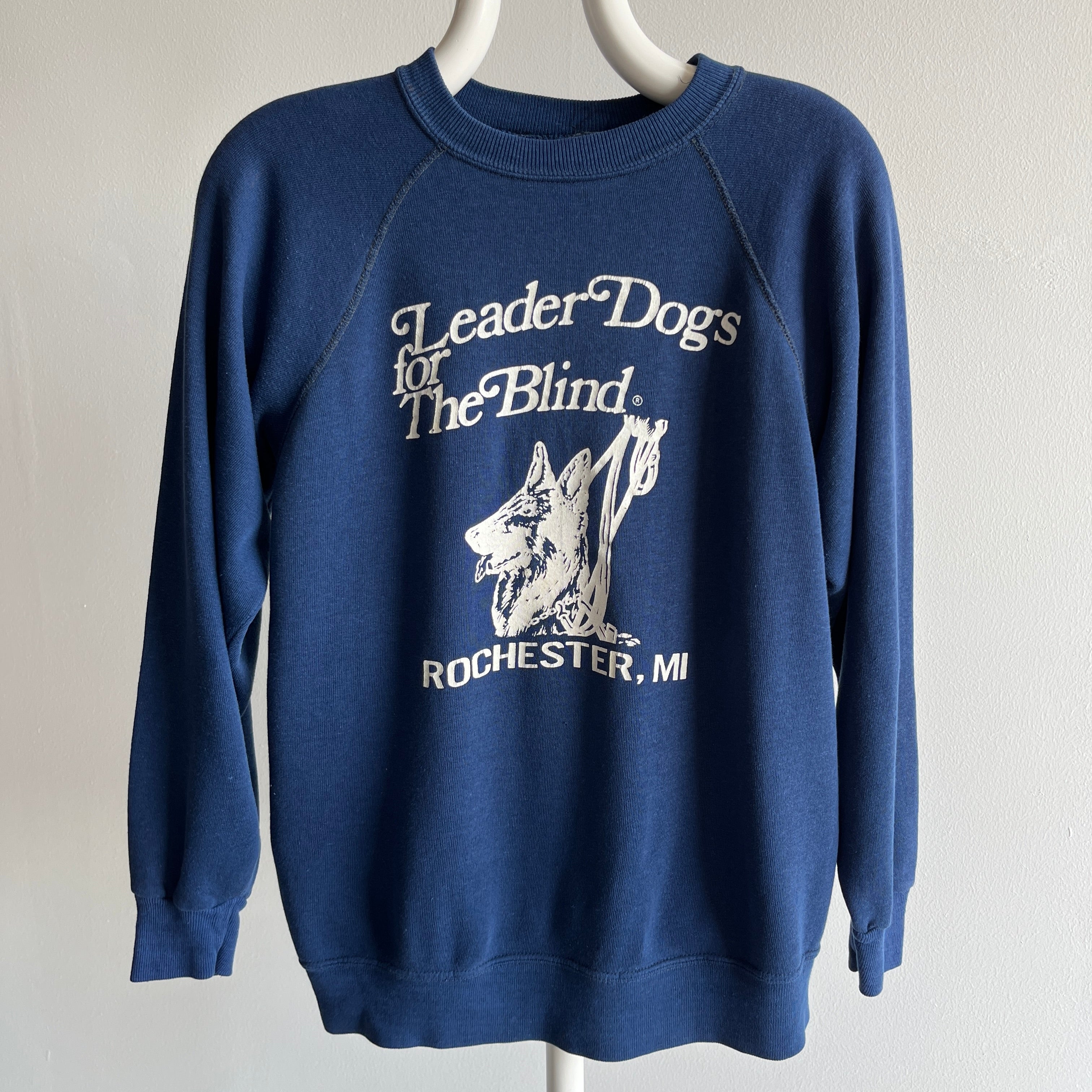 1980s Leader Dogs for the Blind Rochester, MI Sweatshirt - OMG