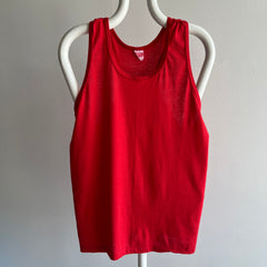 1970s Red Racer Back Easy Breezy Tank Top by Royal First Class