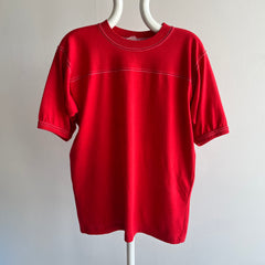 1970s Bailey No. 1 (Backside) Football T-Shirt with Contrast Stitching