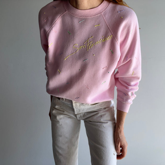 1980s Puff Paint DIY San Francisco Sweatshirt