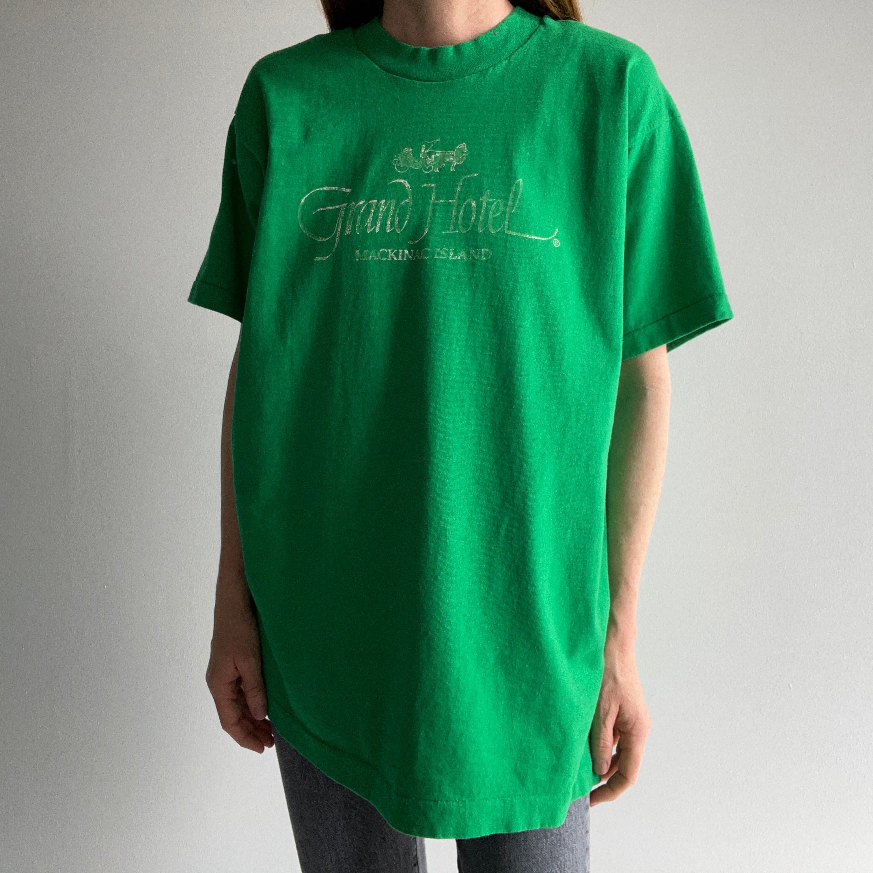 1980s Grand Hotel Mackinac Island Cotton T-Shirt by FOTL