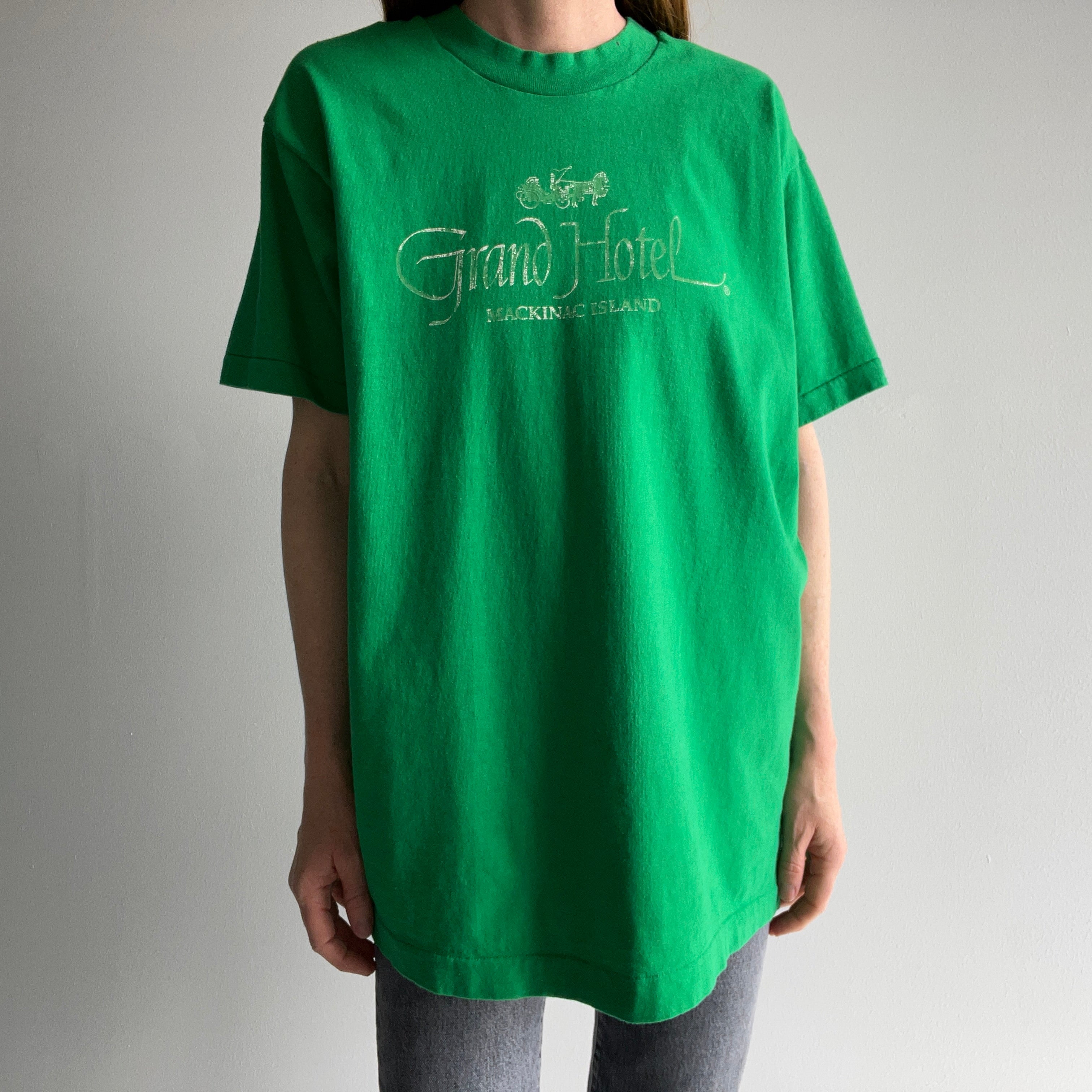 1980s Grand Hotel Mackinac Island Cotton T-Shirt by FOTL