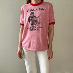 1980s Red Vienna Inn Ringer T Shirt