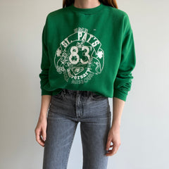 1983 Rolla, Missouri St. Pat's 75th Anniversary Paint Stained Sweatshirt by Russell Brand