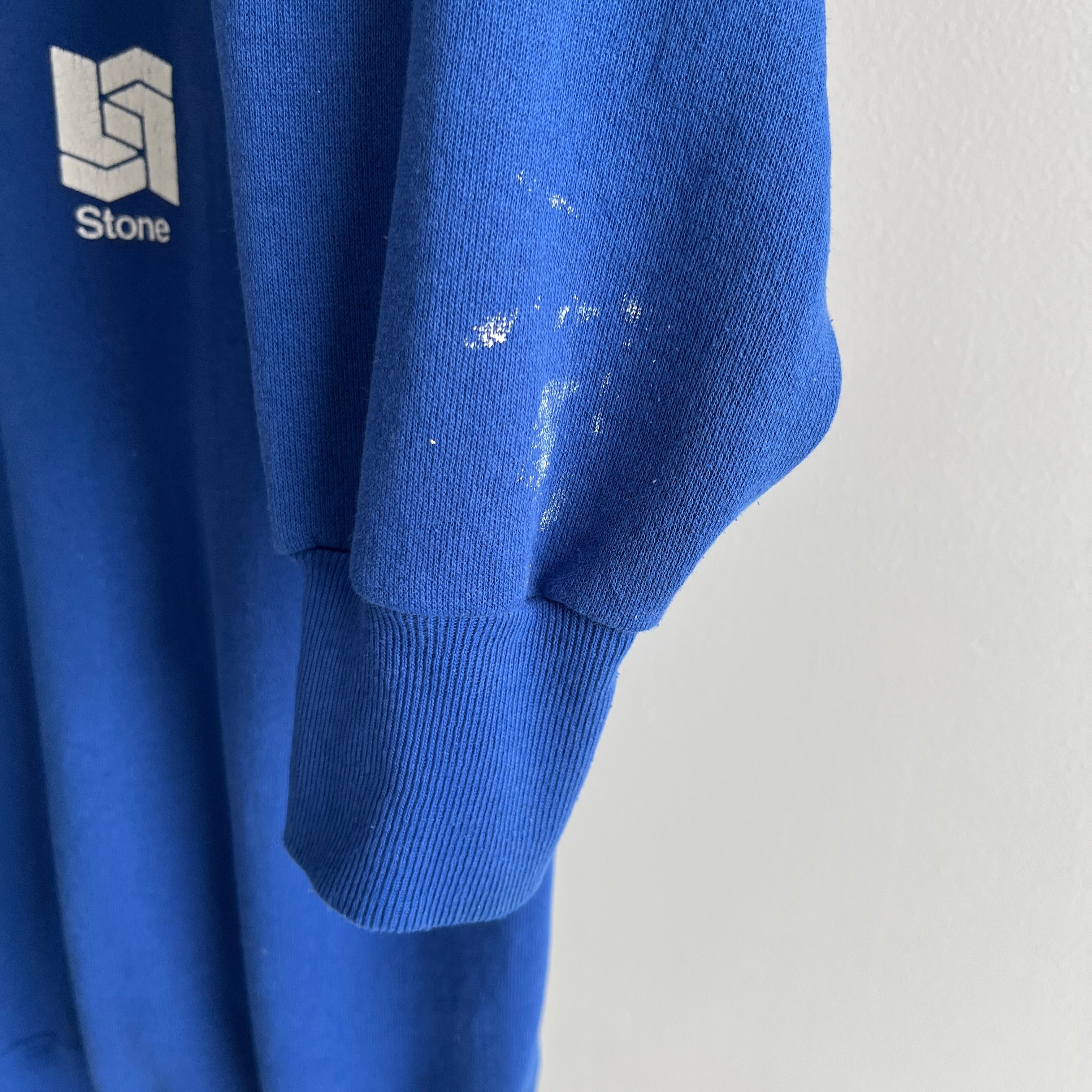 1980s Stone Paint Stained Sweatshirt