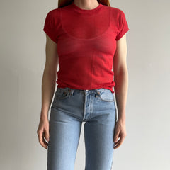 1980s Mesh Front Cap Sleeve Ultra Eighties T-Shirt