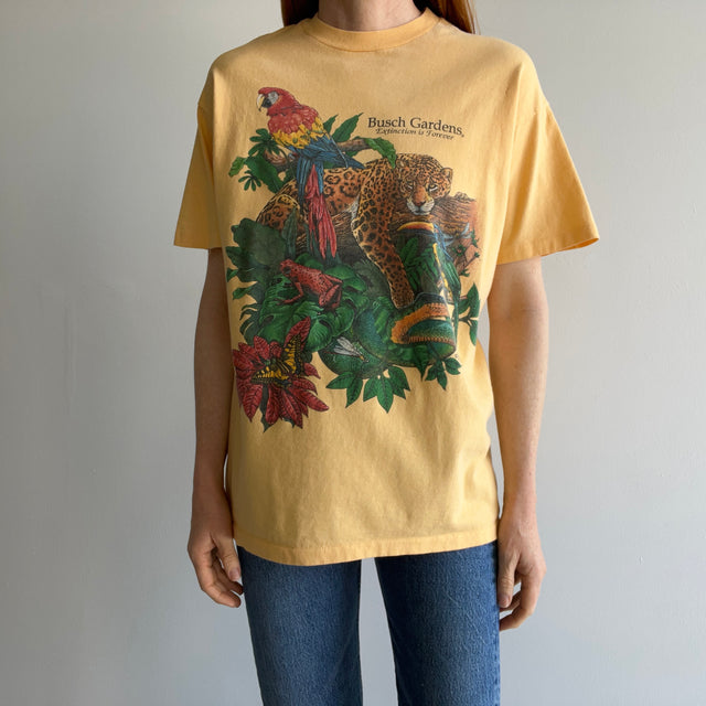 1995 Busch Gardens Extinction is Forever Animal Print T-Shirt
