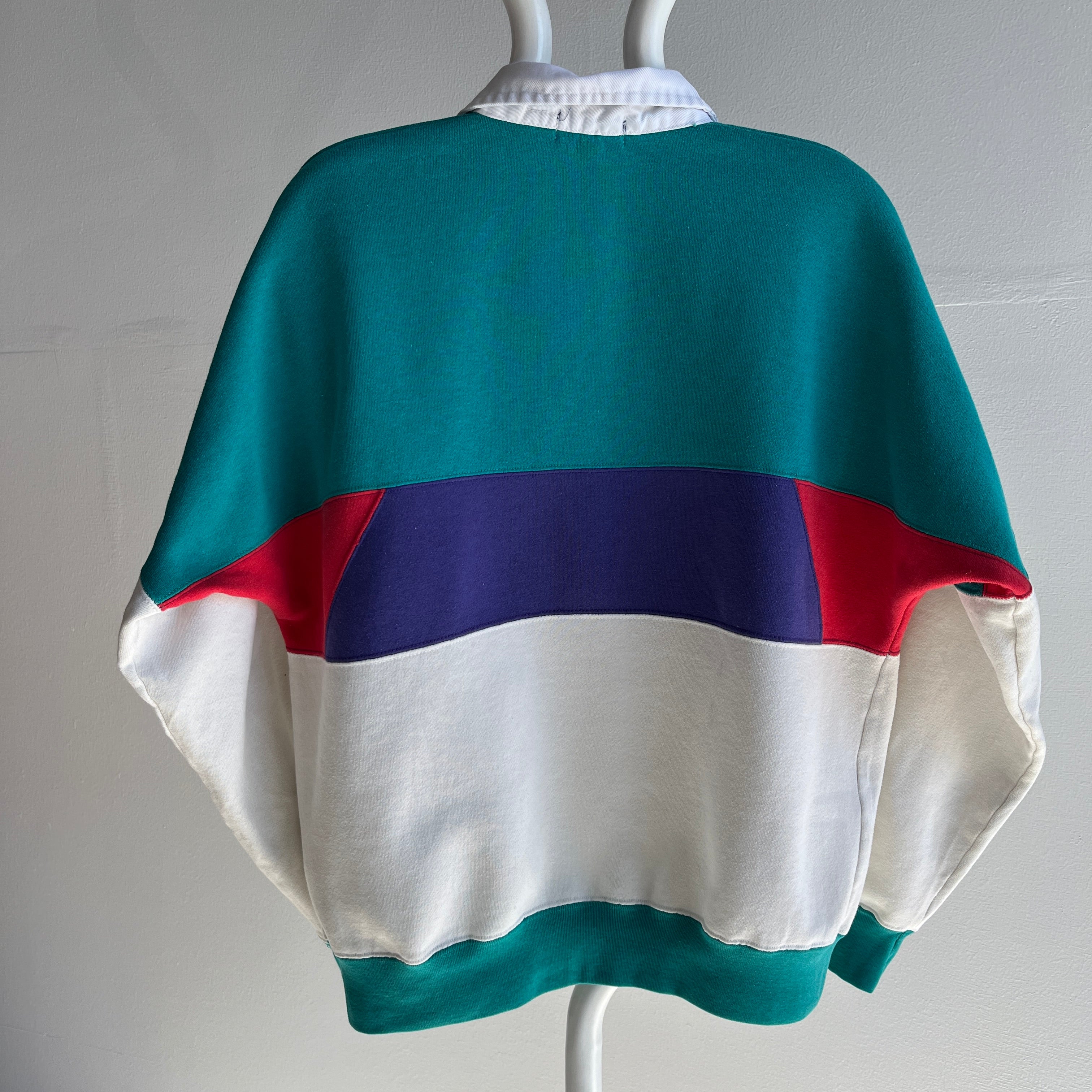 Vintage color block on sale sweatshirt