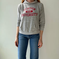 1980s Thinned Out and Slouchy Denison University Champion Brand Hoodie