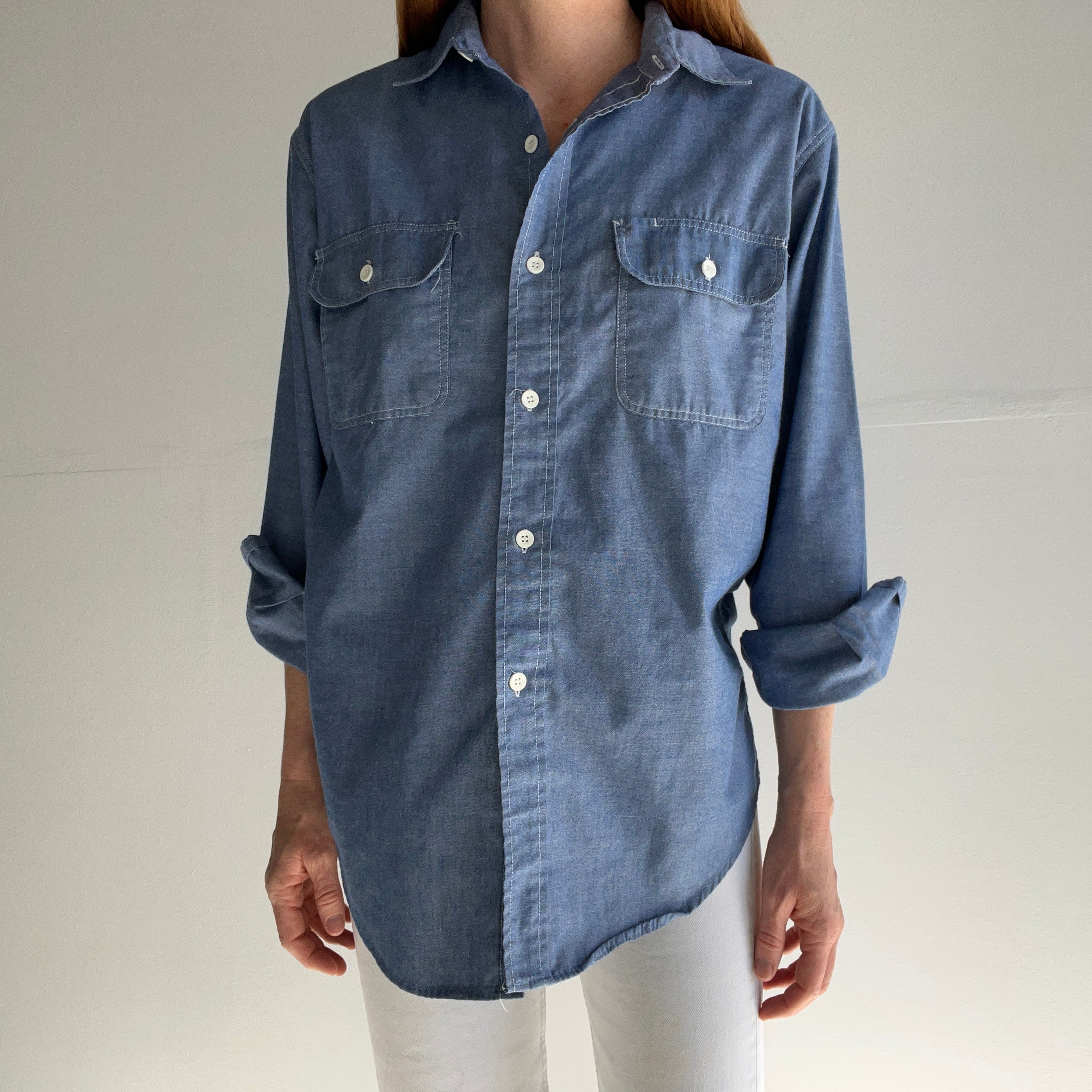 1970/80s Dickies Denim Cotton Shirt - WOW