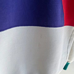 1990s Color Block Rugby Sweatshirt