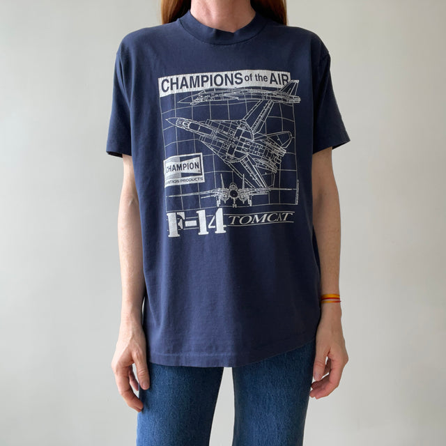 1980s/90s Champions Of The Air F-14 Tomcat T Shirt