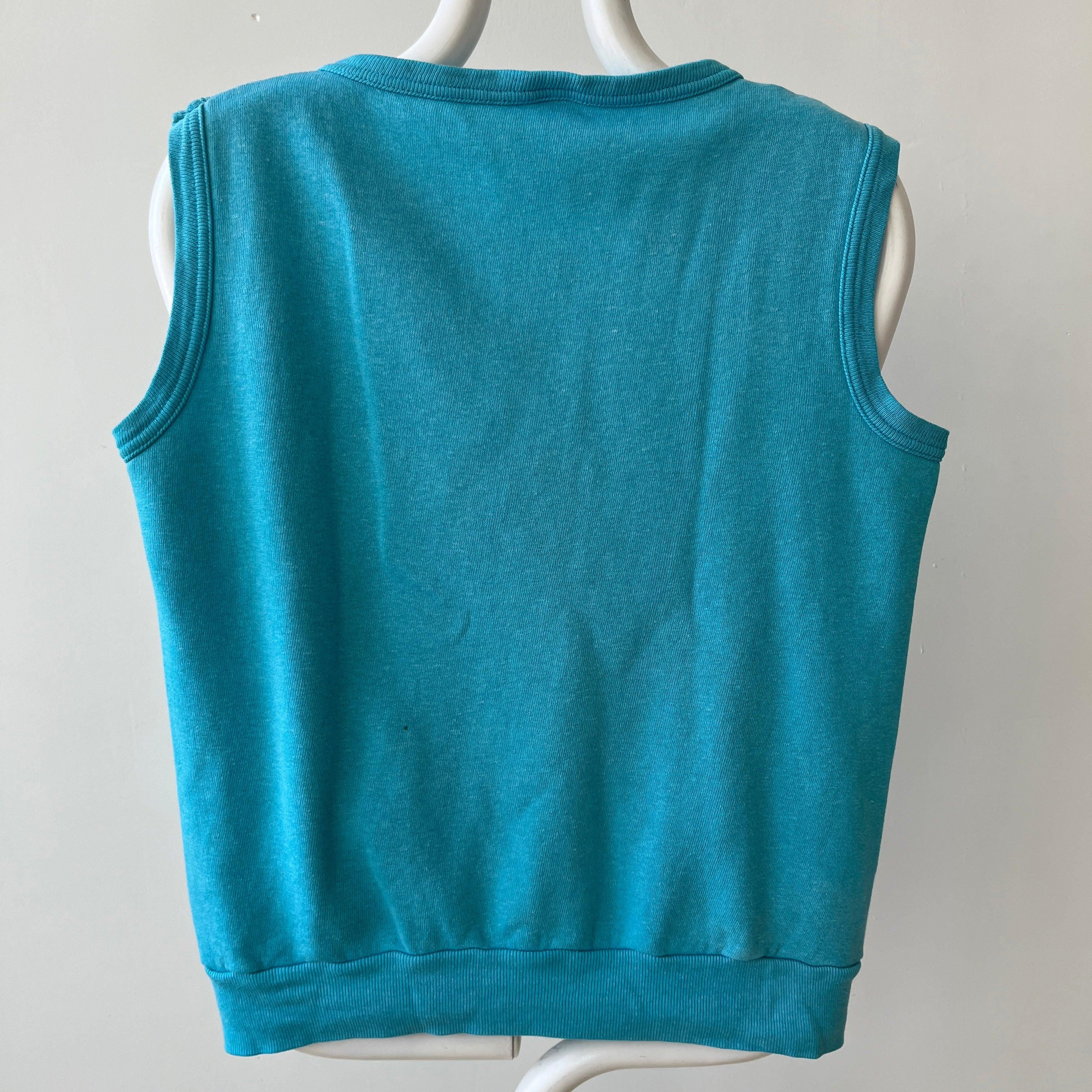 1970s Blank Sweatshirt Tank Top - THIS IS A GEM