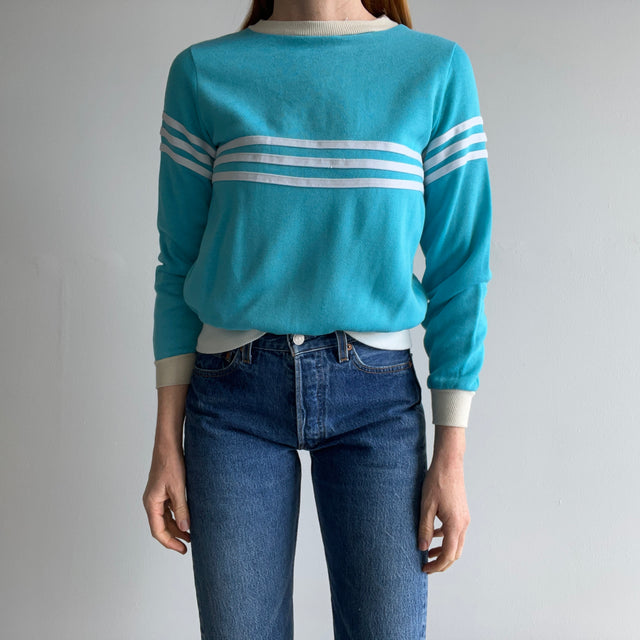 1970/80s Lightweight Smaller Triple Stripe Sweatshirt